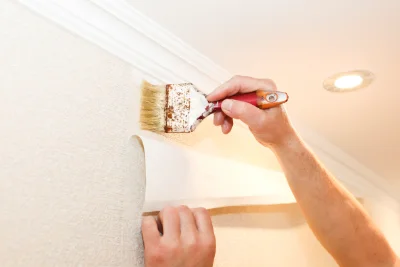 Pose de papier peint à Anhiers — revêtements muraux et toiles de verre